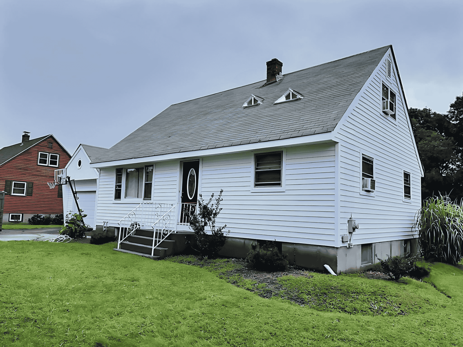 Close-up view of gray siding installation on a residential home by D&G Exteriors in Malden, MA