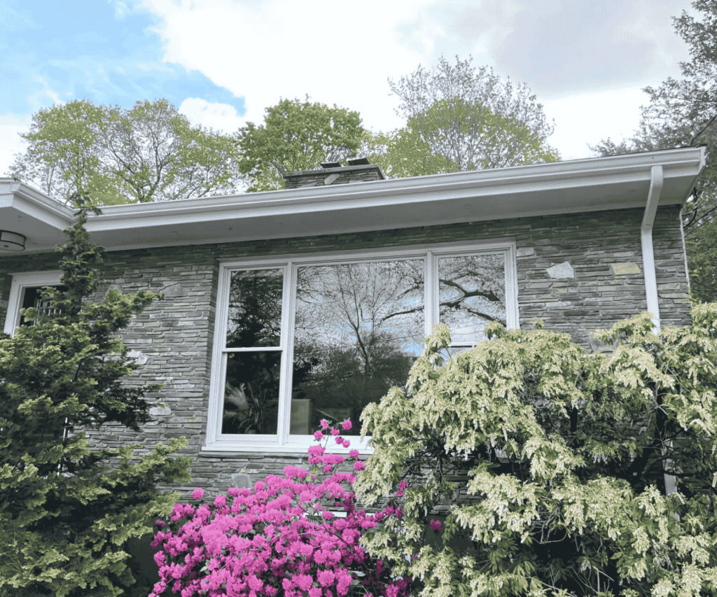 Newly installed energy-efficient windows by D&G Exteriors in Gloucester, MA.