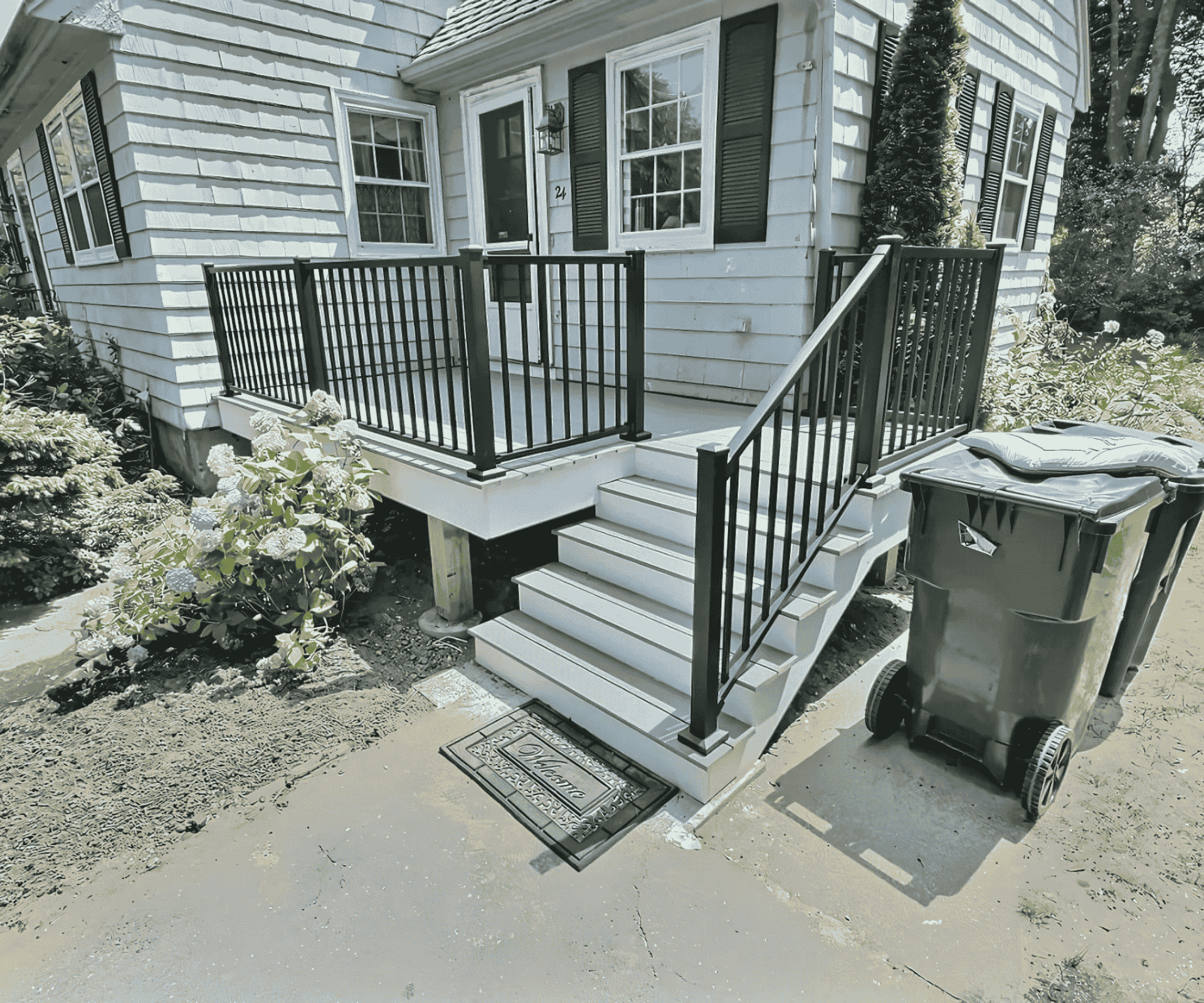 Beautiful custom deck installation in Lexington, MA by D&G Exteriors