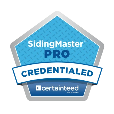 CertainTeed SidingMaster PRO Credentialed siding contractor badge