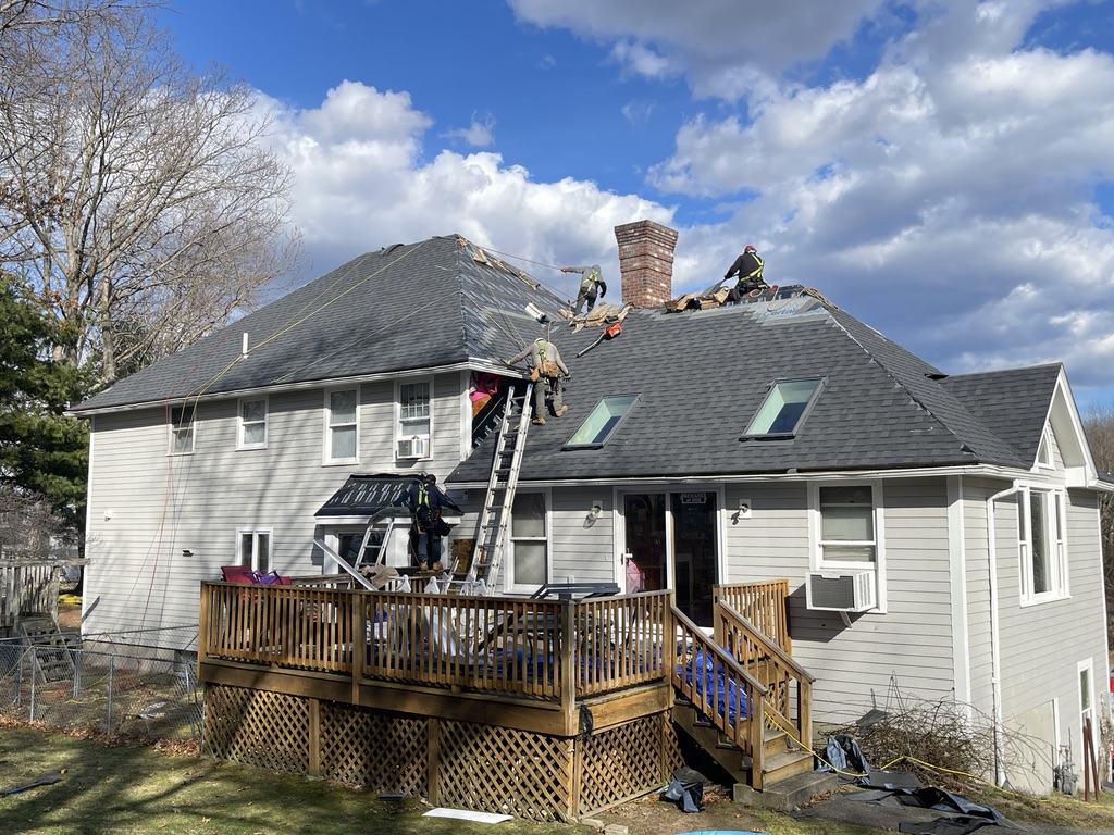 Roof repair services in Wenham, MA fixing leaks and storm damage